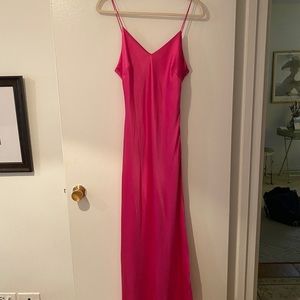 Anine Bing Silk Pink Dress